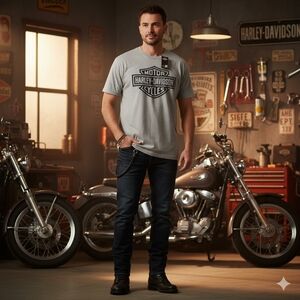 Harley-Davidson Gray Men's T-Shirt